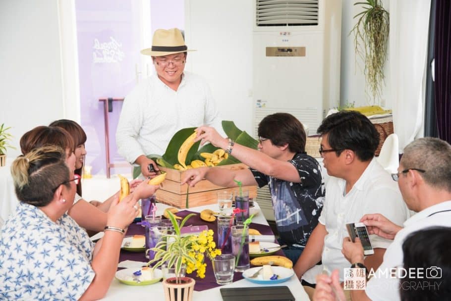 發送香蕉給參觀者