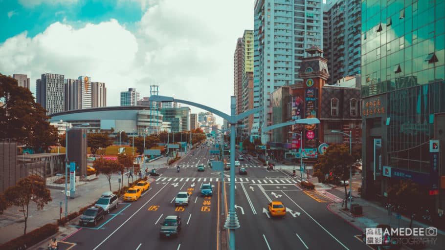 高雄博愛路與民族路道路空拍攝影 安德攝影 台北台中高雄