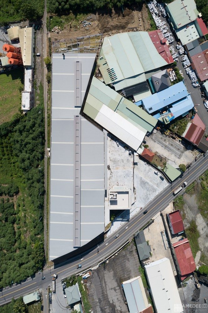 群策能源科技廠房屋頂空拍攝影
