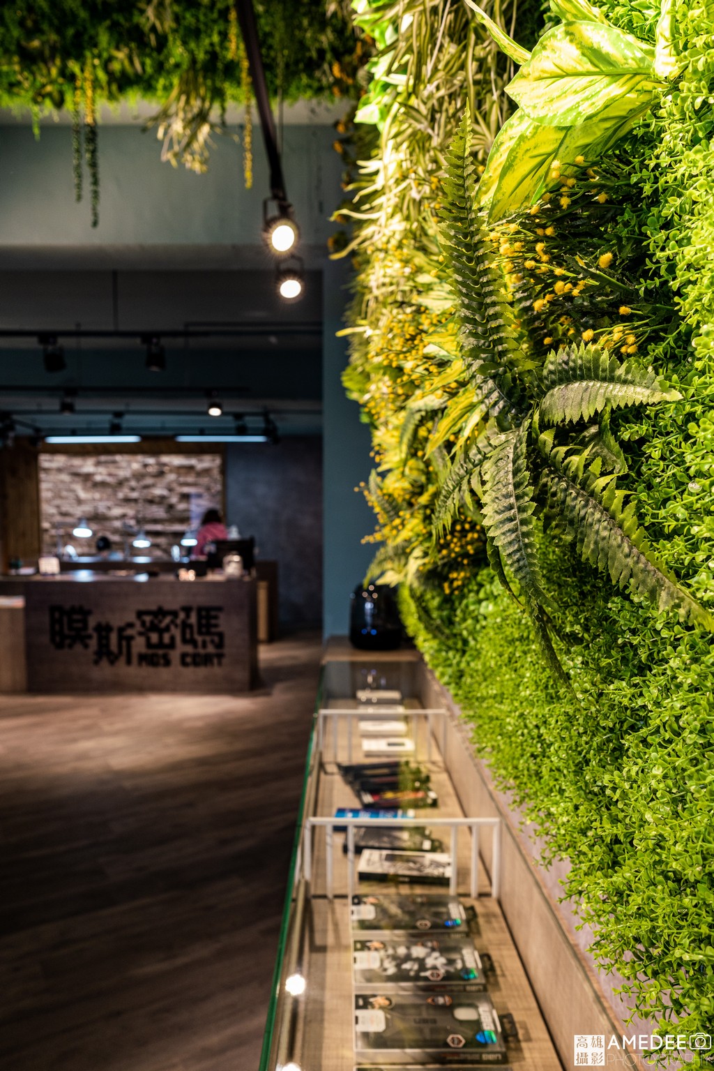 膜斯密碼高雄店店面植物造景空間攝影